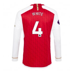 Arsenal Benjamin White #4 Replika Hjemmebanetrøje 2023-24 Langærmet